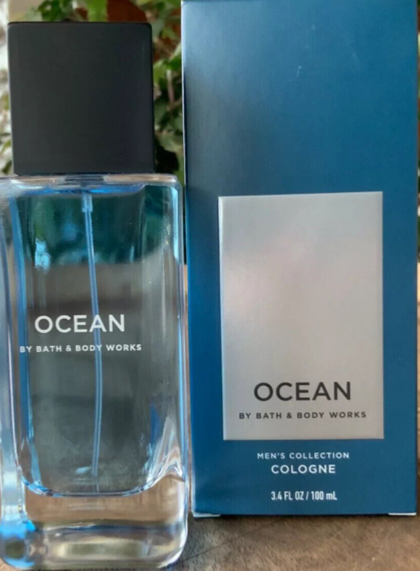 OCEAN Cologne 3.4oz Spray Glass Bottle Men's Collection Bath