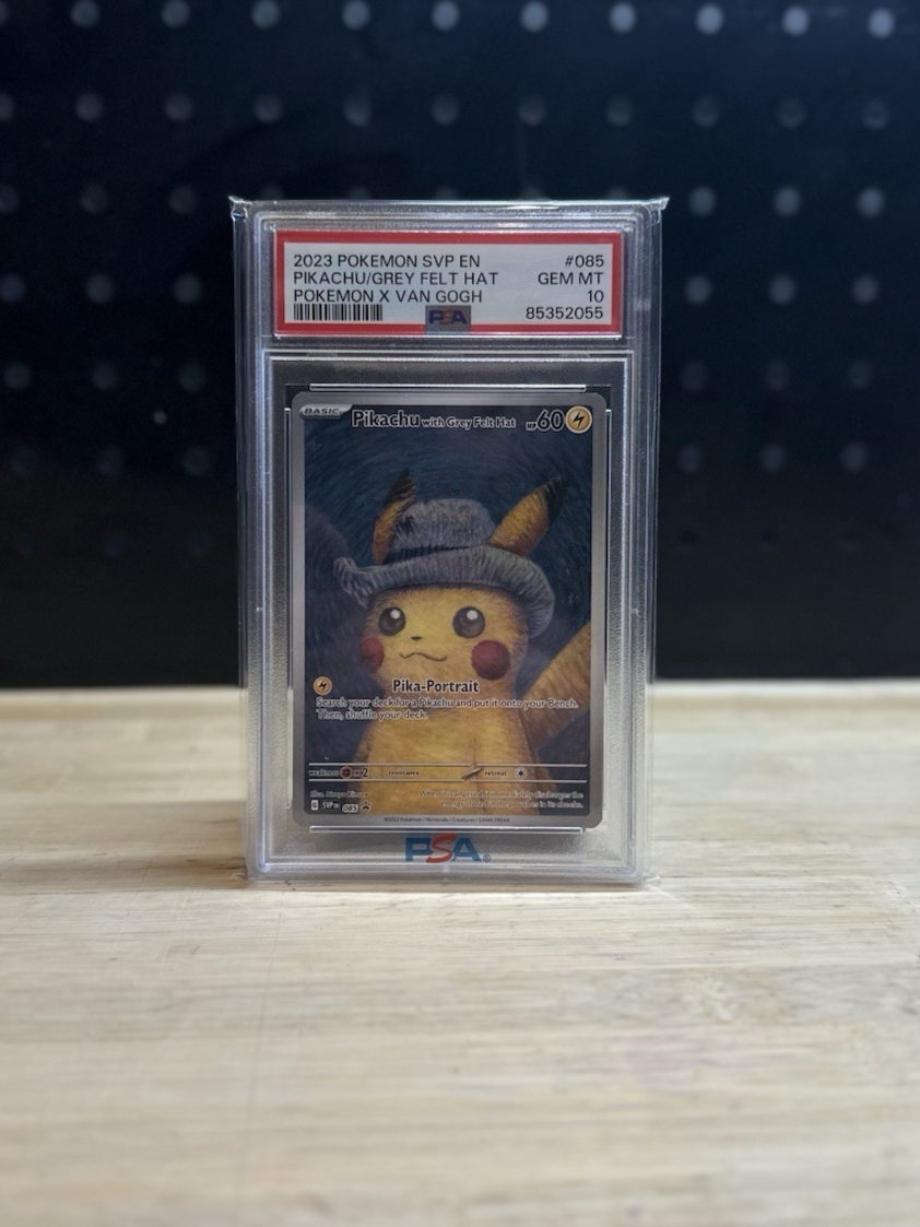 2023 POKEMON SVP EN-SV  Black Star  #085  PIKACHU/GREY FELT HAT  POKEMON X VAN GOGH
