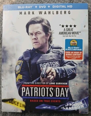 Patriots Day (Blu-ray, DVD, 2016) Mark Wahlberg  133 Minutes