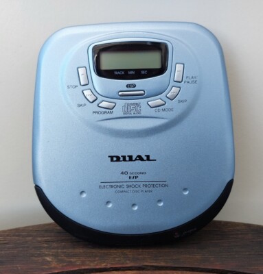 Dual CDP-2001 GW Tragbarer CD Player GETESTET Blau Metallic