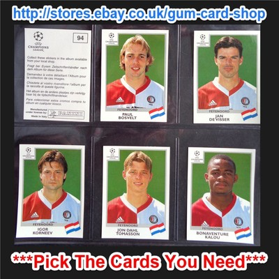 PANINI - UEFA CHAMPIONS LEAGUE 1999-2000 (82 - 162) *PLEASE SELECT STICKERS*