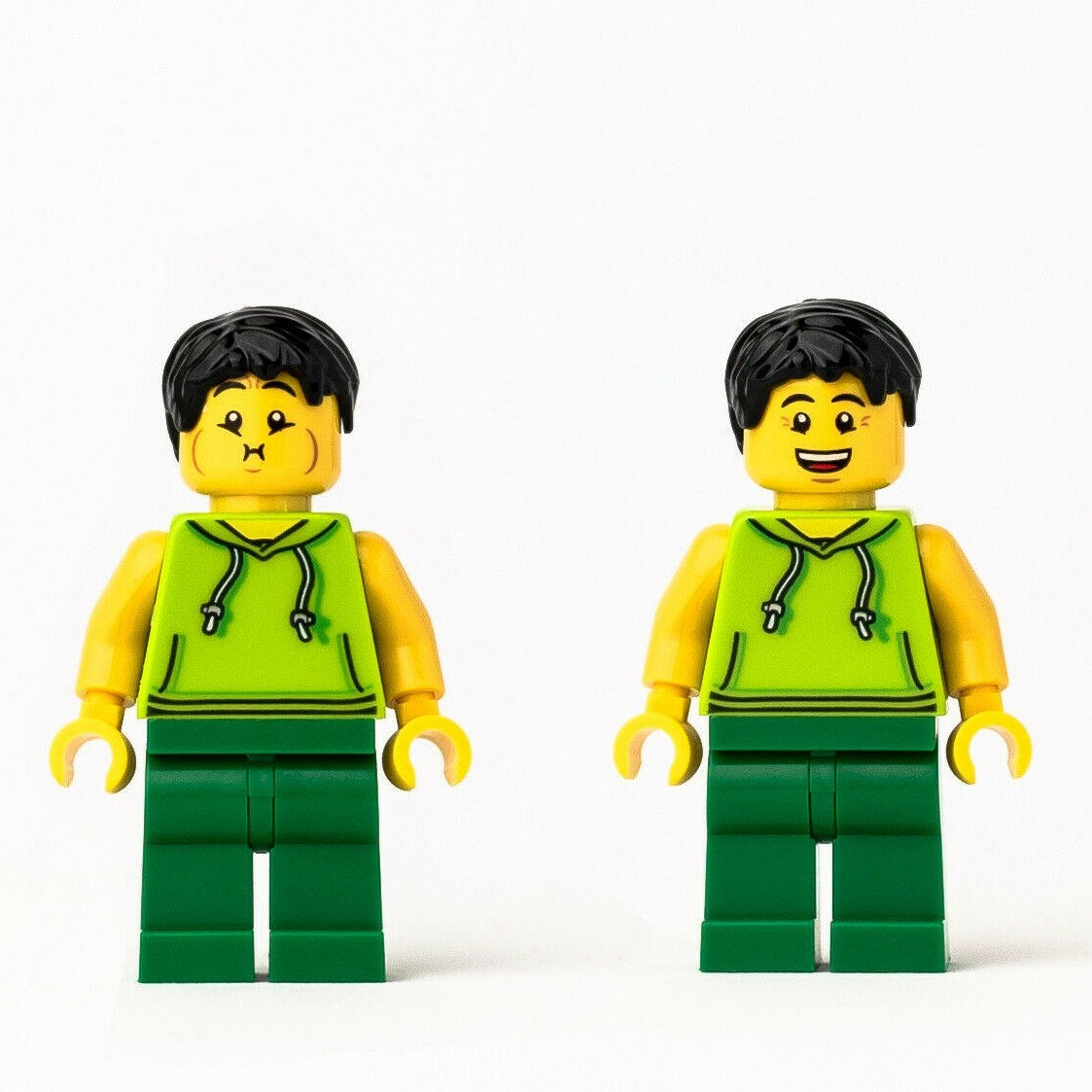 NEW (Lot of 2) Lego Minifigures: Green Male Queasy 40198