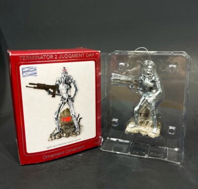 Rare Vintage Heirloom Ornament T2 Terminator 2 Judgment Day Lights Up & Sound