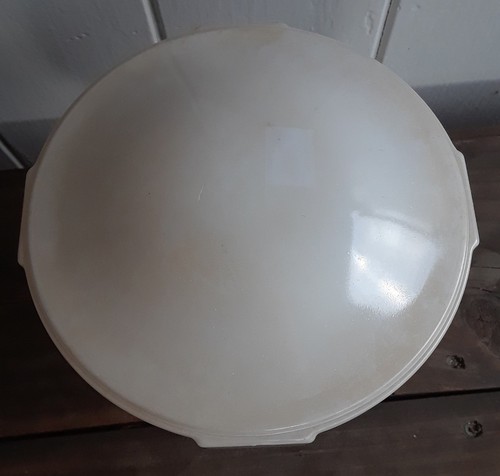 Antique Milk Glass Light Fixture Art Deco