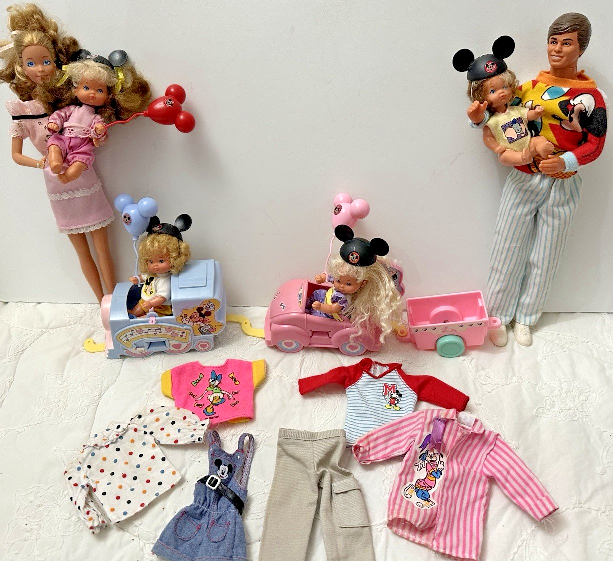 1990年 HEART FAMILY Disney KIDS ON PARADE Heart Family Visits Disneyland & Kids on Parade 6 Dolls