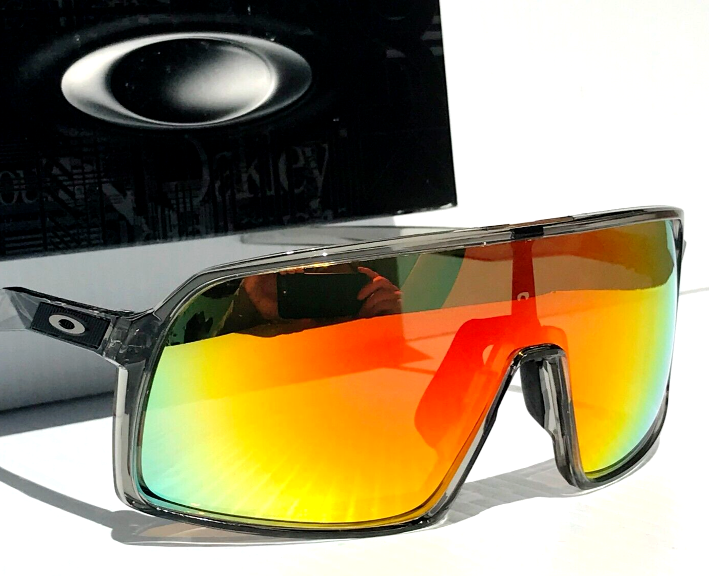NEW Oakley SUTRO Grey Smoke POLARIZED Galaxy Ruby Iridium