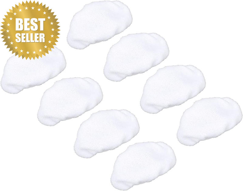 8 Pack Universal Steam Mop Pads for Handheld Steam Cleaner, Microfiber Cloths, R