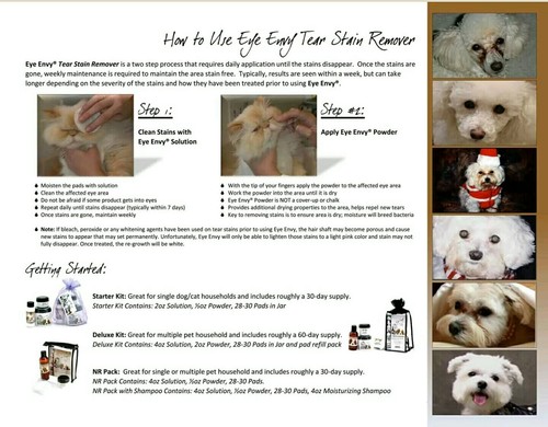 Eye Envy NR Tear Stain Tearstain Remover 8 oz Solution Liquid for Dogs & Puppies