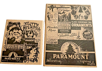 Tim Holtz Christmas Stamps Wood Block Set