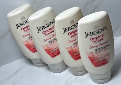 4 Jergens - Original Scent Cherry-Almond Dry Skin Moisturizer 3 Fl Oz