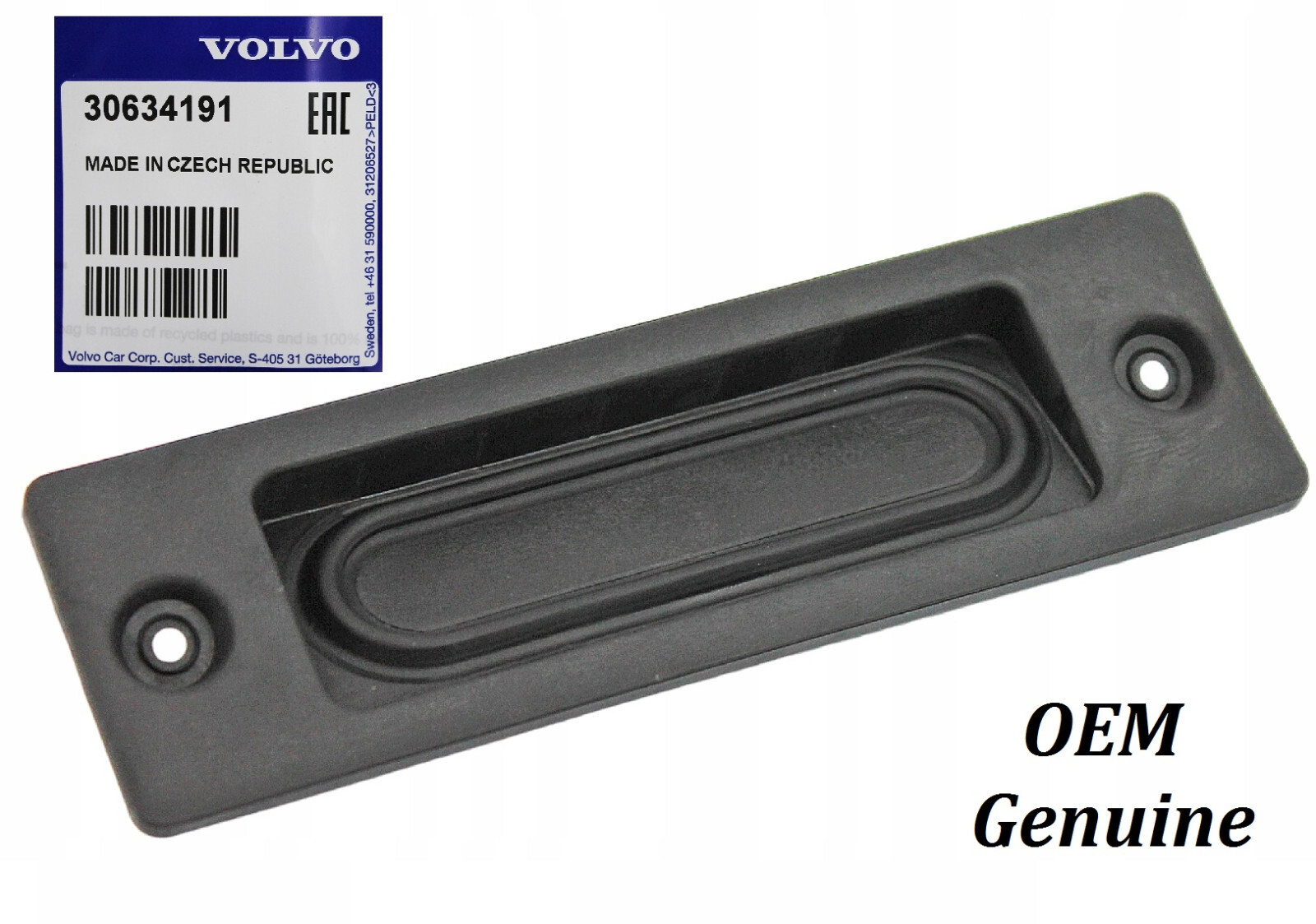 Volvo S40 V50 S80 XC60 Rubber Button Handle Lever Tailgate Bootlid