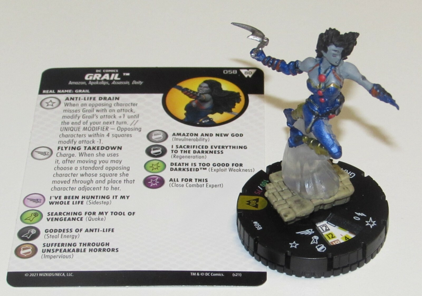 GRAIL 058 Wonder Woman 80th DC HeroClix SUPER RARE | eBay