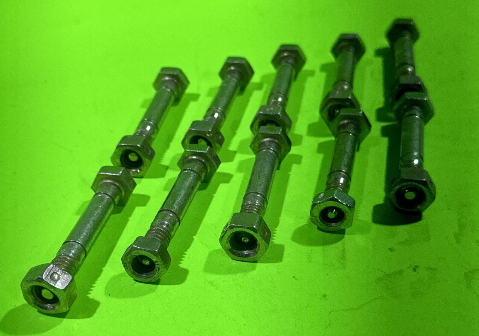 10 PACK SHEAR PINS & NUTS FOR ARIENS 510015, 51001500, FITS JOHN DEEERE AM122156