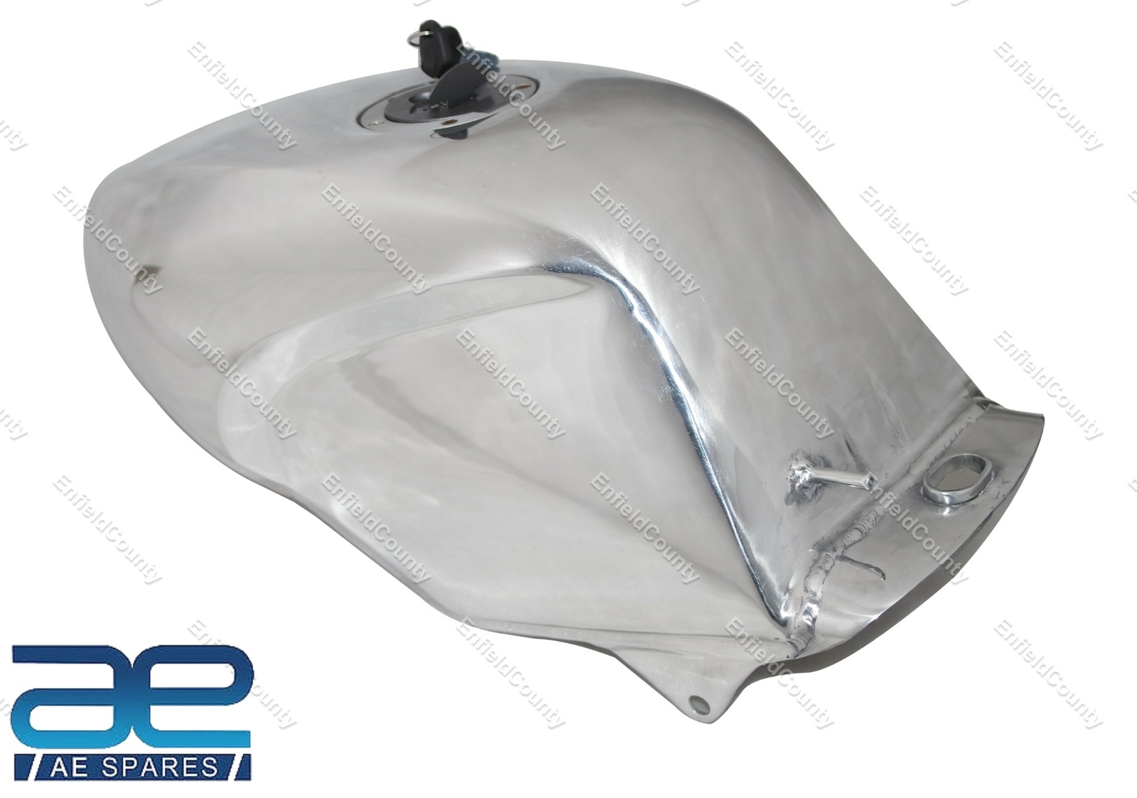 For Yamaha RD 350 RD350R Aluminium Alloy Polished Gas Fuel Petrol Tank Repro 