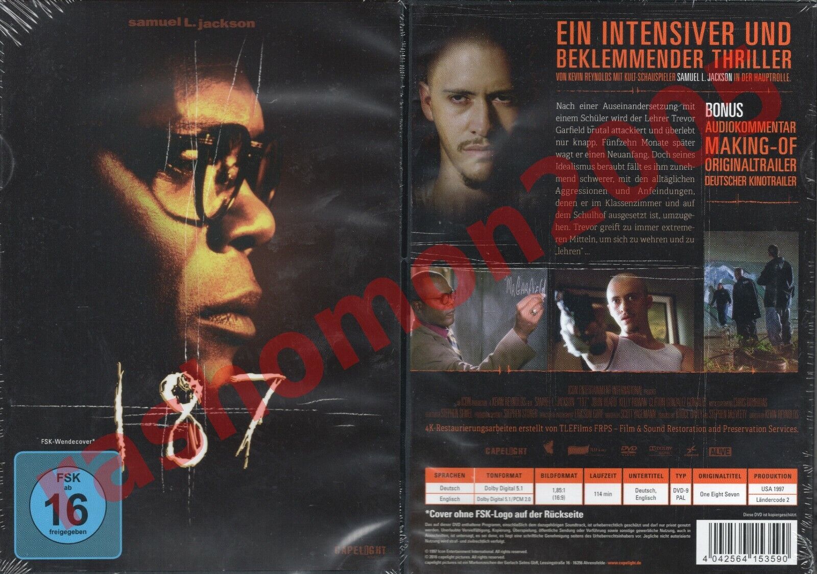 DVD 187 ONE EIGHT SEVEN Samuel L Jackson John Heard Kelly Rowan Region 2 PAL NEW | eBay DVD 187 ONE EIGHT SEVEN Samuel L Jackson John Heard Kelly Rowan Region 2 PAL NEW | eBay