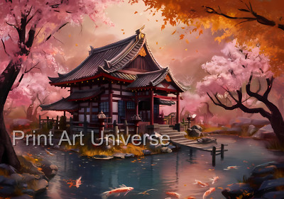 Digital Image PNG Picture Photo Wallpaper Background Japanese Temple Dreamscape
