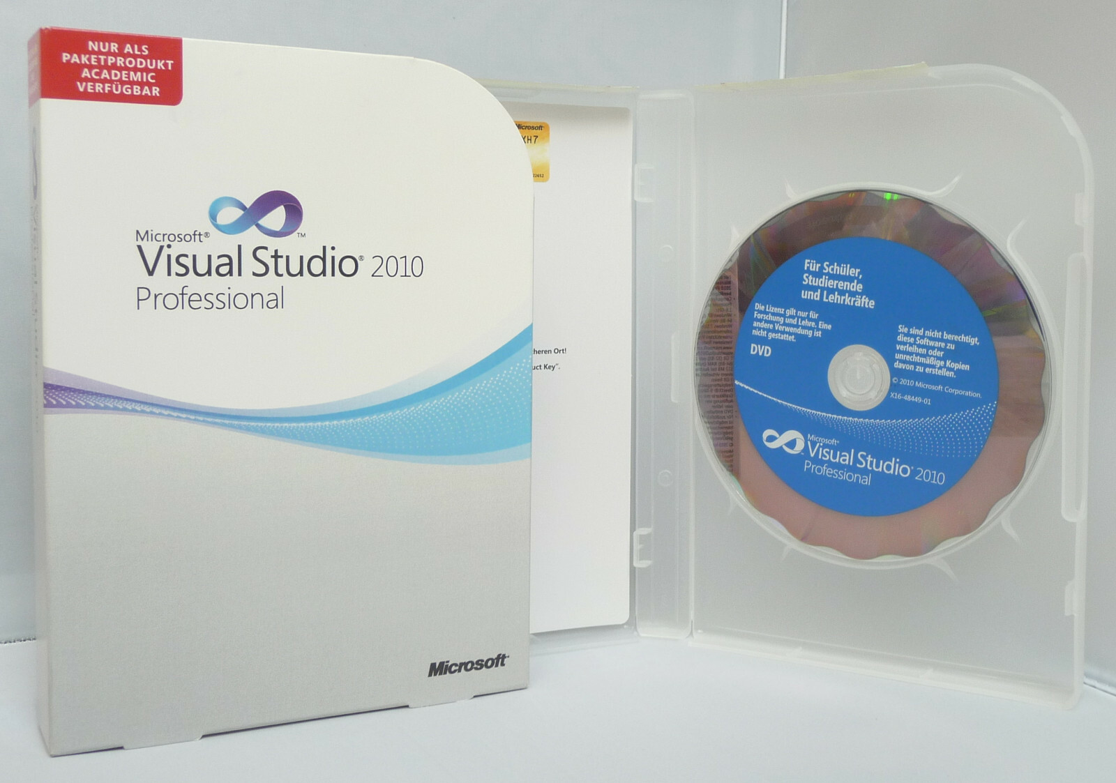 Microsoft Visual Studio 2010 Professional - Academic - Deutsch mit DVD -