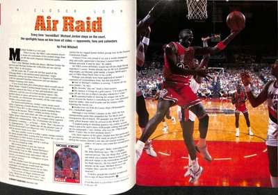 Bulls Michael Jordan Authentic Signed 1990 Beckett Magazine BAS #A75051