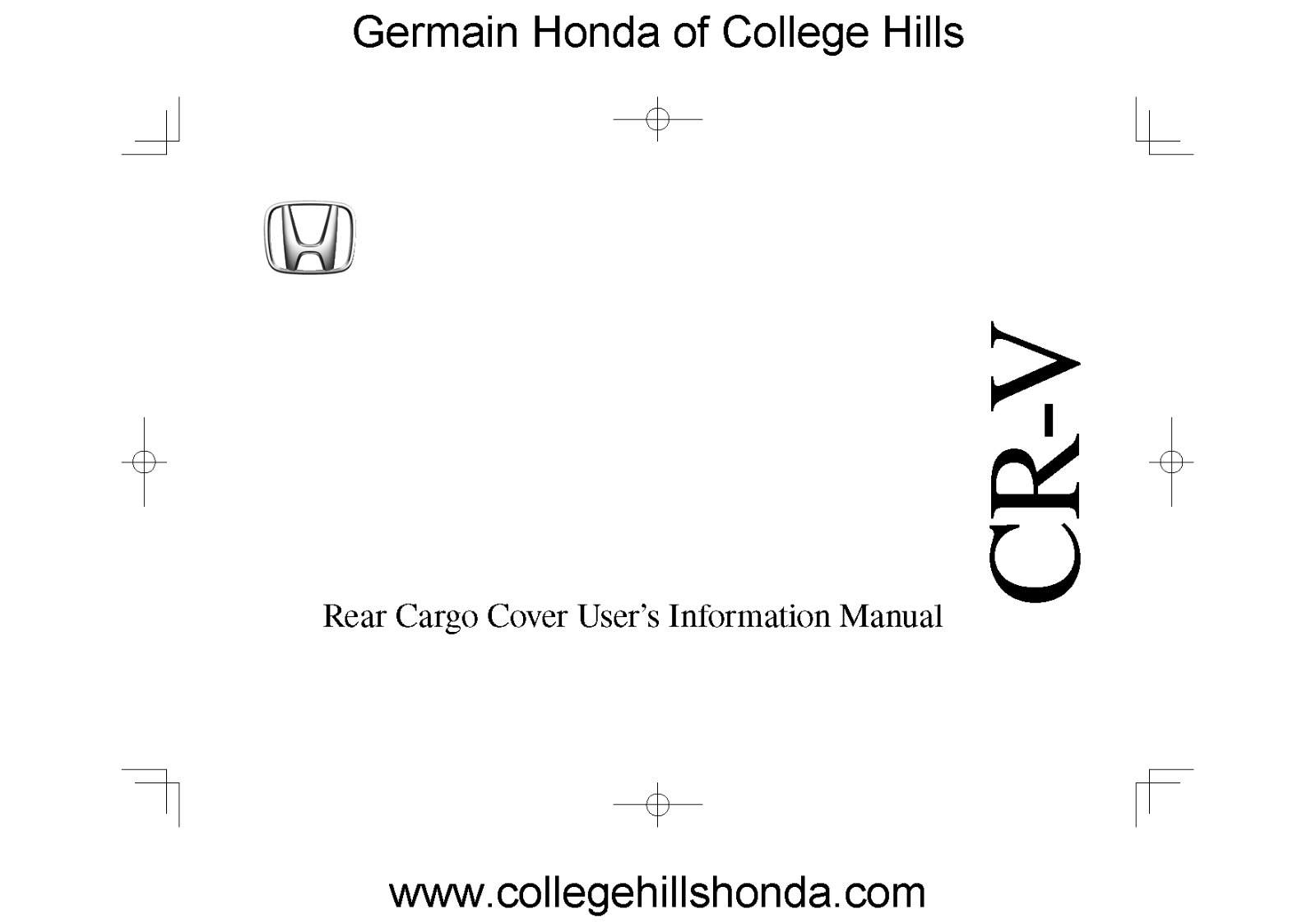 2023-2025 Genuine Honda CR-V Cargo Cover OEM! NEW! 08Z07-3A0-110