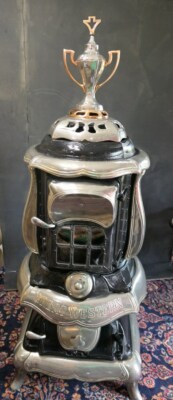 Stoves - Antique Cast Iron Wood Burning Stove