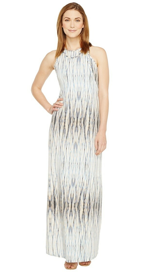 Tart 241323 Womens Dillion Sleeveless Maxi Dress Water Reflections Size X-Small