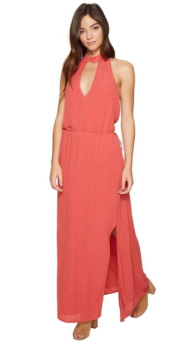 The Jetset Diaries 241231 Womens Island Sleeveless Maxi Dress Apricot Size Large