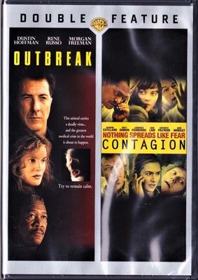 Outbreak + Contagion~Great Sci-Fi DVD Double-Feature~Brand-New Factory-Sealed