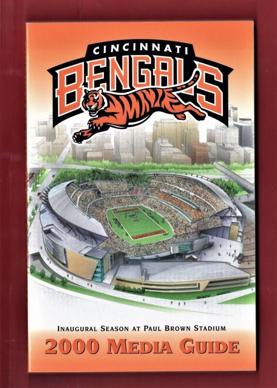 2000 Cincinnati Bengals NFL Football Media GUIDE