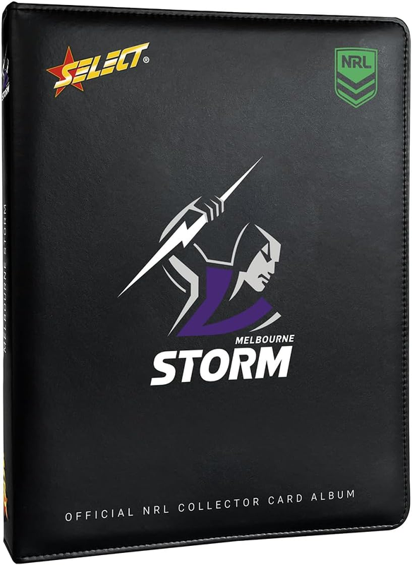 NRL Official Melbourne Storm Collector Card Album, Trading Card Storage, 225 Car