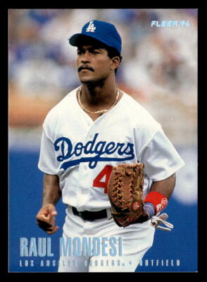 メジャーリーグ　カード　Raul Mongesi Raul Mondesi 1996 Fleer Card #441 Los Angeles Dodgers | eBay
