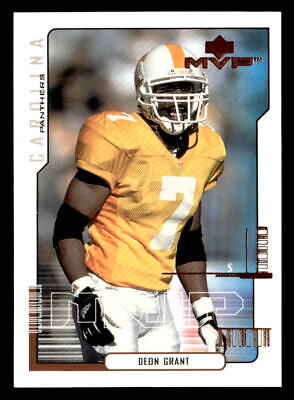 Deon Grant 2000 Upper Deck MVP Rookie Card #196 Tennessee Volunteers. rookie card picture