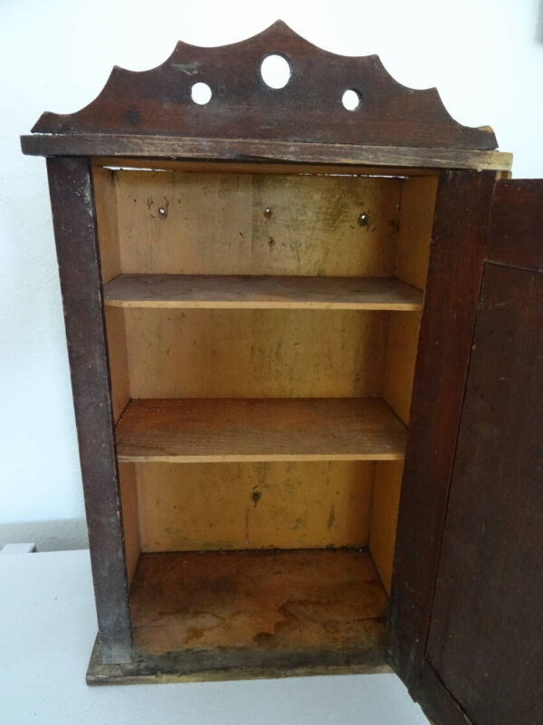 Vintage Antique Wooden Medicine or Shaving Cabinet