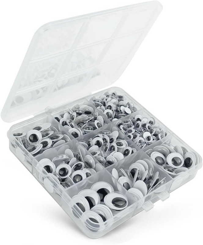 520 Pcs Wiggle Googly Eyes with Self-Adhesive