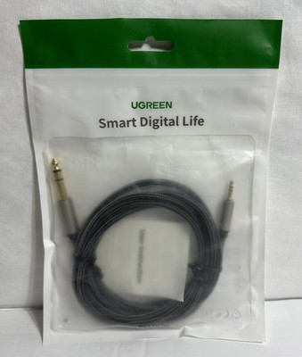 Ugreen Smart Digital Life Gold Plated 2m 6ft Male/Male Audio Amplifier Cables
