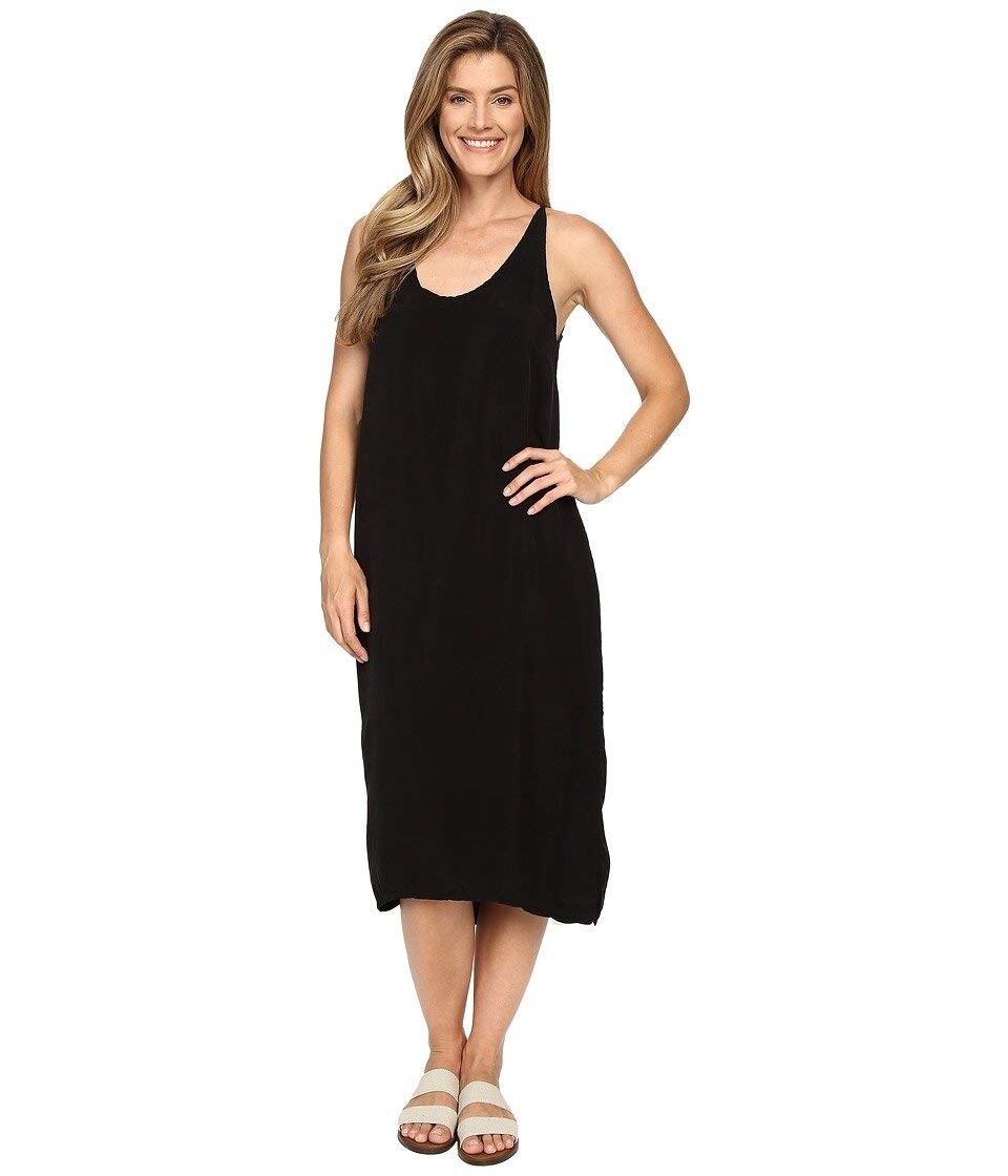 Hard Tail 141553 U-Neck Stappy Dress Black Women's Dress Sz M