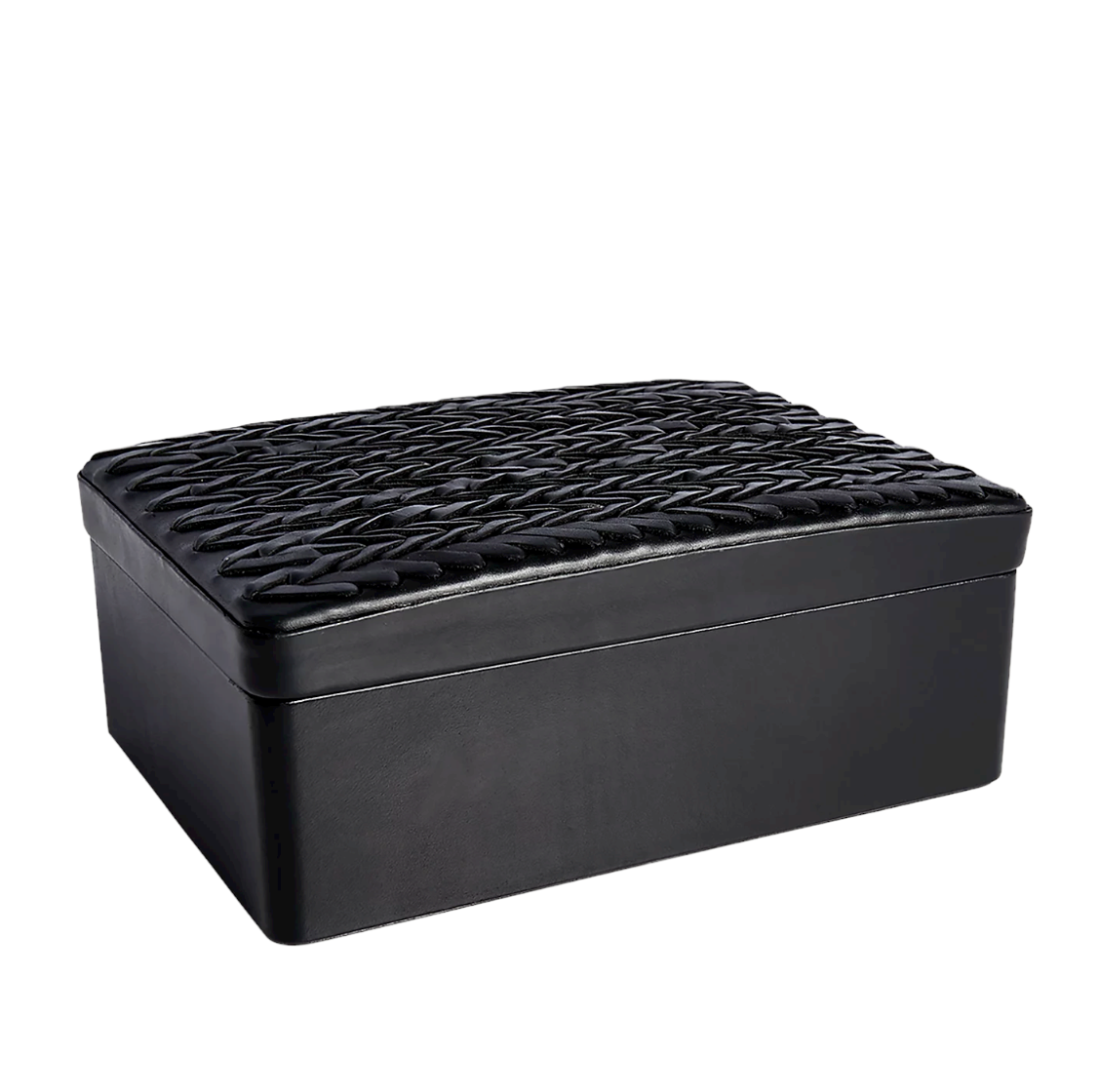 Ralph Lauren Home Collection Adrienne Woven Leather Jewelry Box