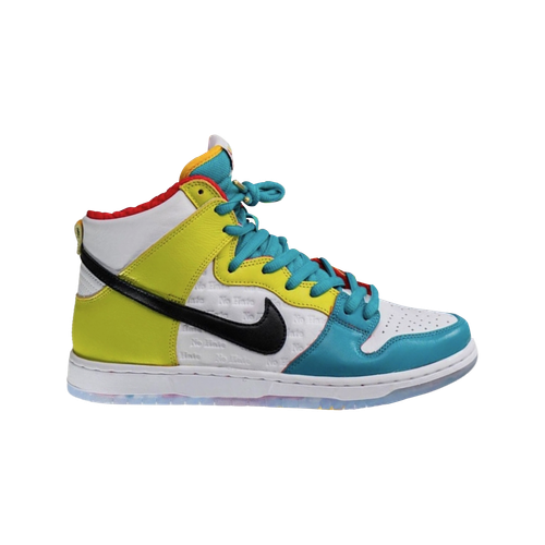 

Мужские кроссовки Nike x froSkate SB Dunk High Pro QS All Love DH7778-100, White/metallic gold/university red, Nike x froSkate SB Dunk High Pro QS All Love