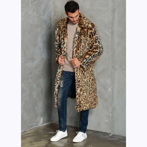 leopard print fur jacket