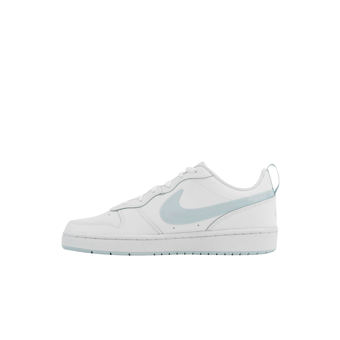 

Белые кроссовки Nike Court Borough 2 Aura GS BQ5448-118, White/aura-white, Nike Court Borough