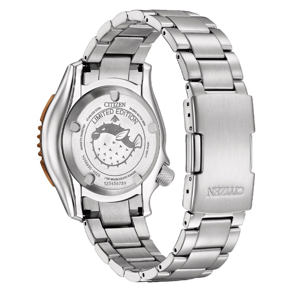 Pre-owned Citizen Promaster Marine Ny0164-65x Pufferfish Fugu Limited Edition Diver Watch