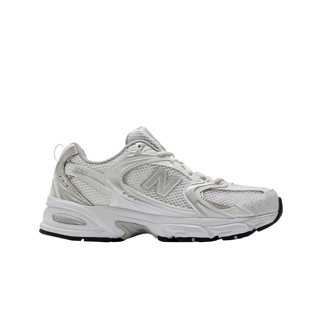 

New Balance 530 Munsell White Silver Metallic MR530EMA Мужская обувь Кроссовки, New Balance 530