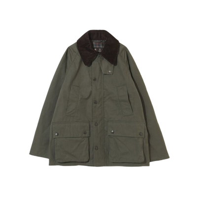 Barbour OS Peached Bedale Casual Non-Wax Jacket Sage | eBay