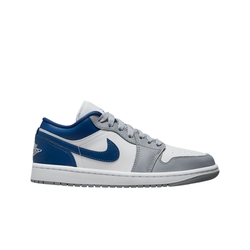 

Мужские кроссовки Jordan 1 Low White Grey Blue DC0774-042, Stealth/french blue/white, Jordan 1 Low White Grey Blue