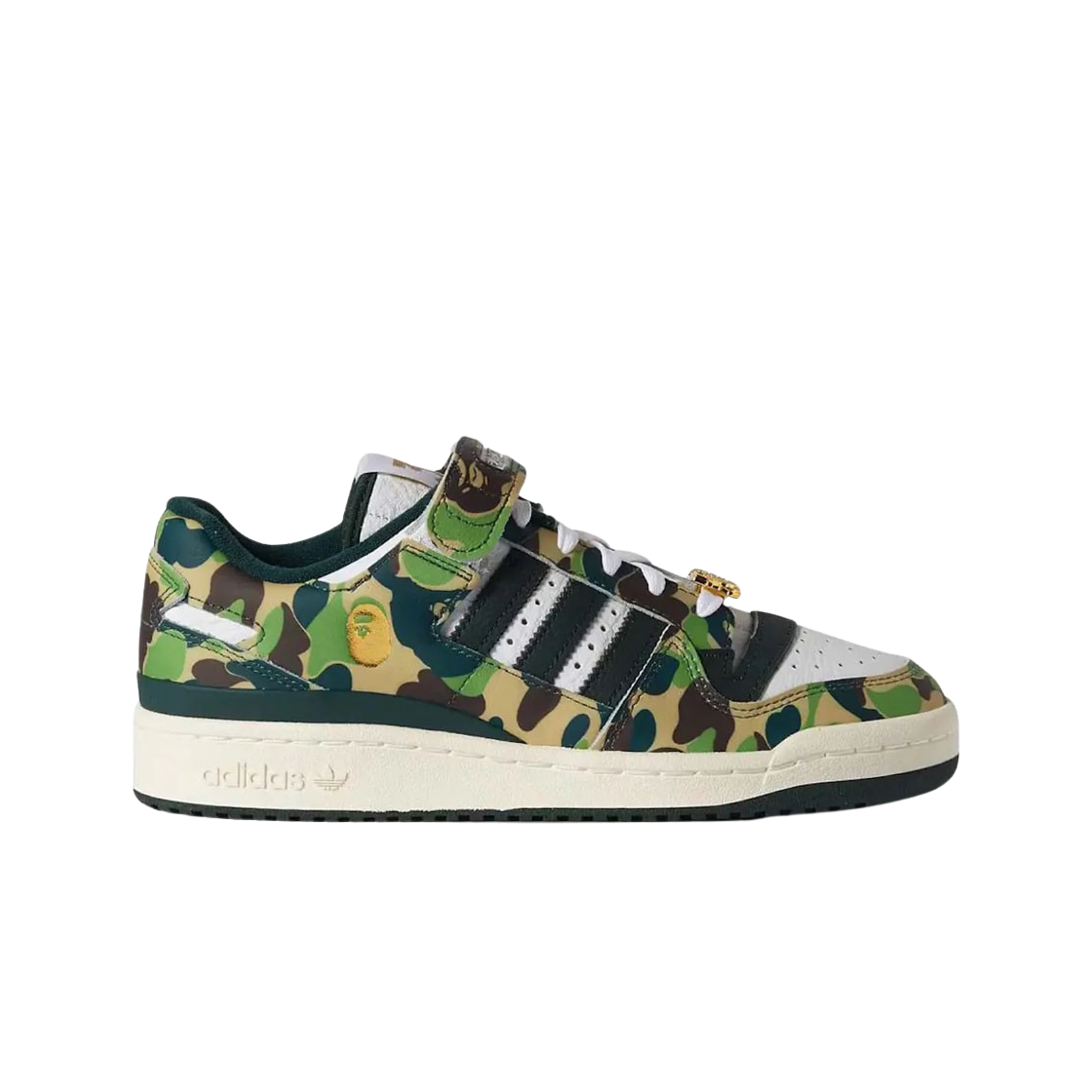 

Adidas x BAPE Forum 84 Low Green Camo ID4771 Мужская обувь Кроссовки, Cloud white/supplier colour/off white, adidas Forum 84