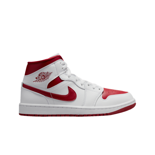 

Jordan 1 Mid Championship Red BQ6472-161 Обувь Кроссовки, White/pomegrante-white, Jordan 1 Mid Championship Red