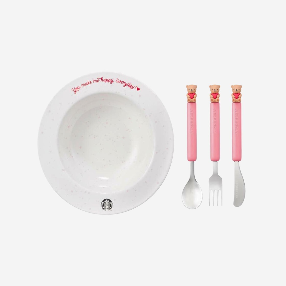 Starbucks Popping Love Bowl & Cutlery Set 235994 | eBay