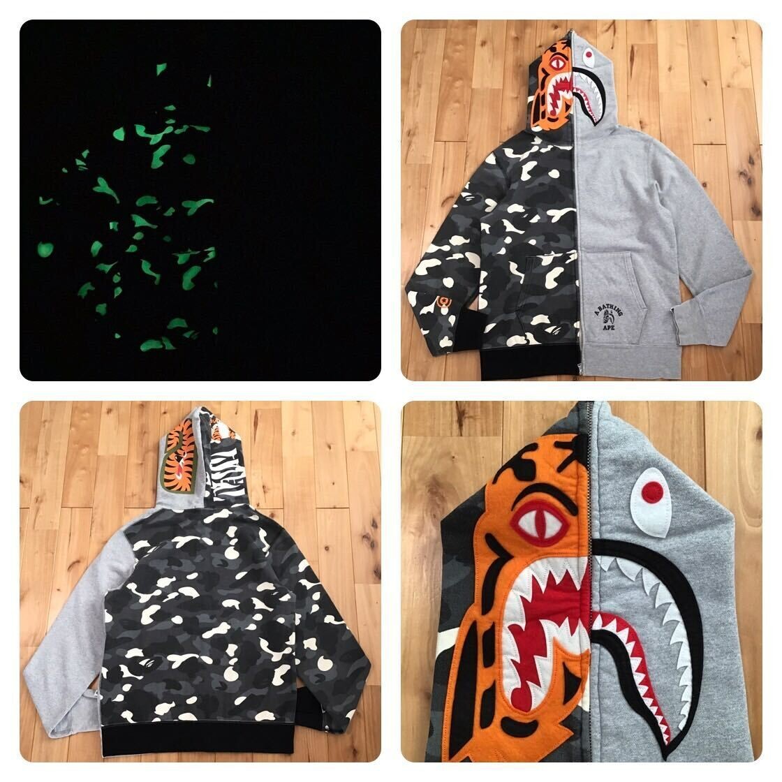 ライト/ランタン  Peak - motto_kuma TIGER CAMO Black Gunpowder Tiger Stripe Hooded Windproof Field Jacket