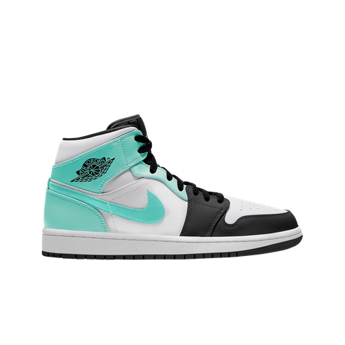 

Мужские кроссовки Jordan 1 Mid Tropical Twist 554724-132, White/black/island green, Jordan 1 Mid Tropical Twist