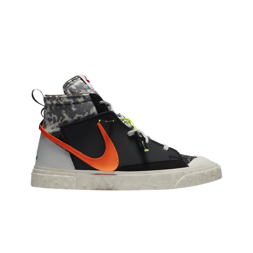 

Мужские кроссовки Nike x Readymade Blazer Mid Black CZ3589-001, Black/vast grey-volt-total orange, Nike x Readymade Blazer Mid Black