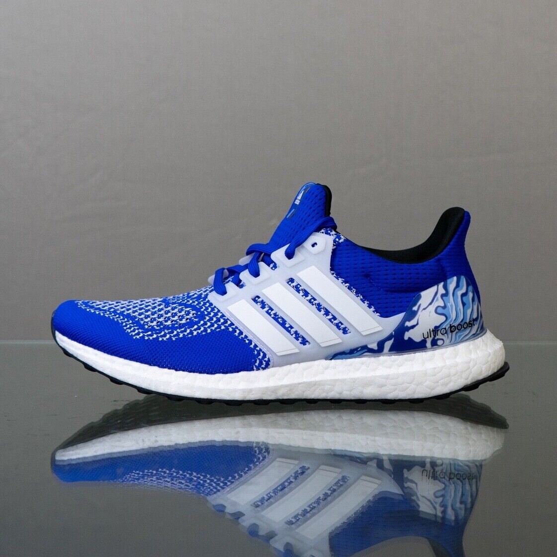 Мужские кроссовки Adidas Ultraboost 1.0 для бега Синие спортивные кроссовки #369